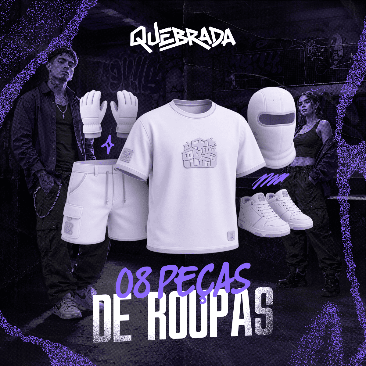 08 Peças de Roupas