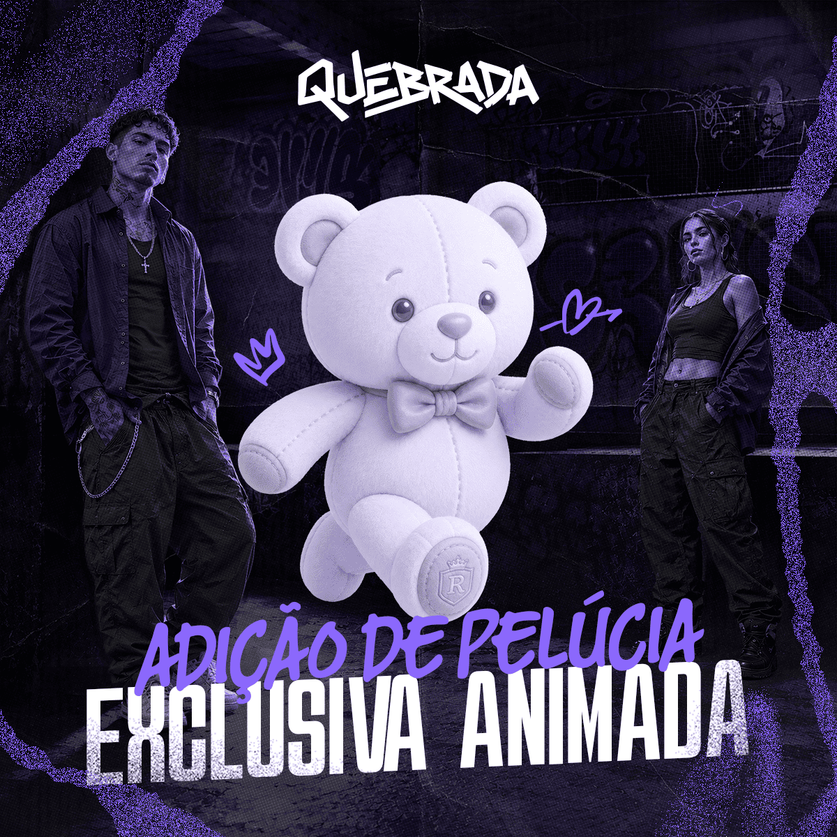 Adiçãode Pelúcia Exclusiva Animada