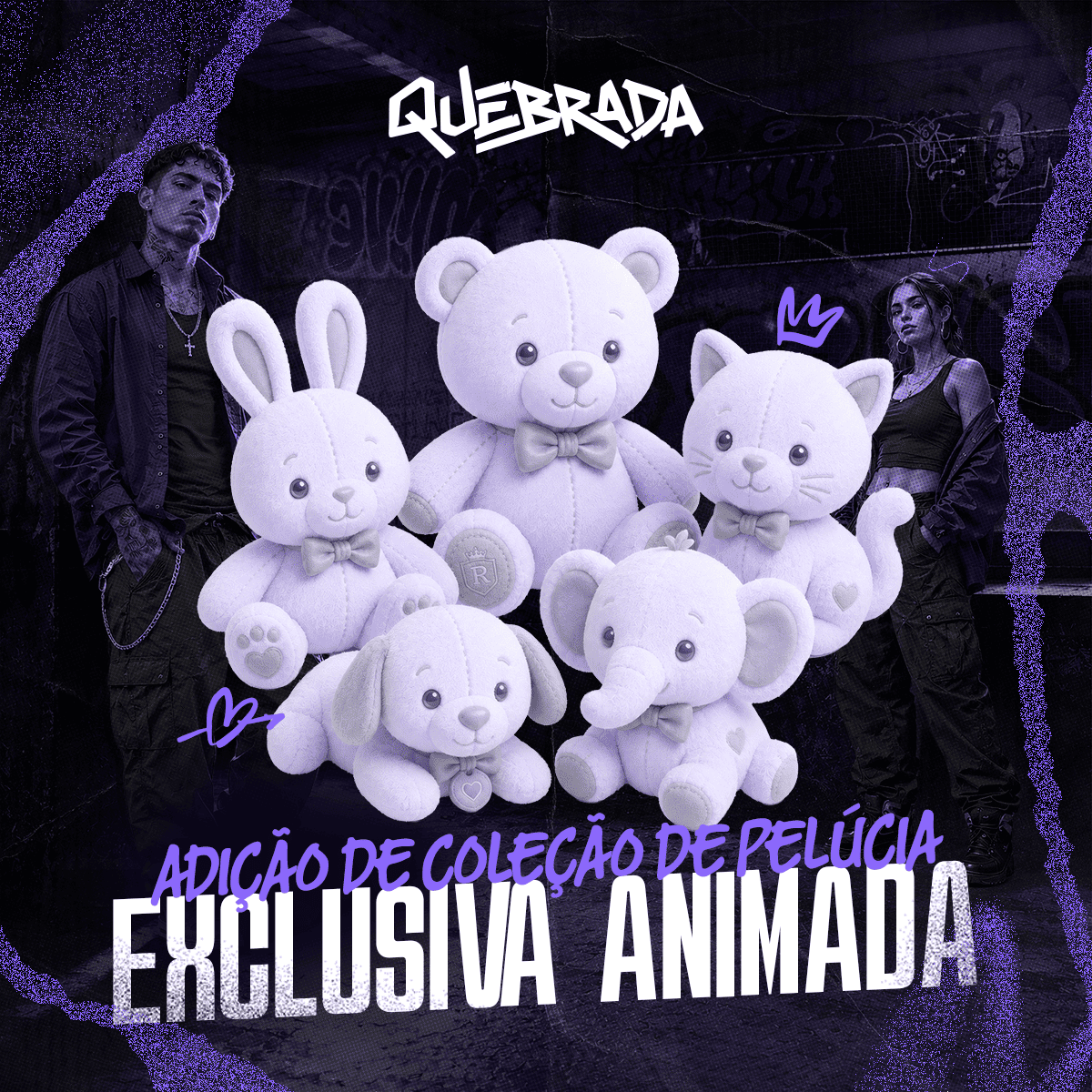 Adição Coleção de Pelúcia Exclusiva Animada